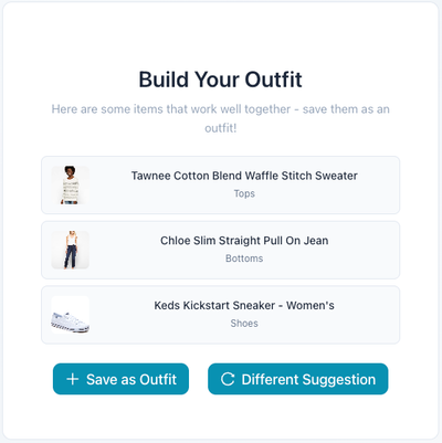 Caffeinated Wardrobe suggesting a new outfit